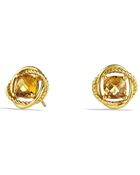 David Yurman Infinity Earrings with Citrine in Gold - Lyst
