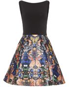 Alice + Olivia Amabel Printed Dress - Lyst