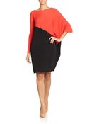 Josie Natori Rewa Silk Cotton Asymmetrical Dress - Lyst