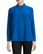 Lafayette 148 New York Autumn Long-Sleeve Silk Blouse - Lyst