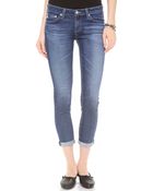 Ag Adriano Goldschmied Stilt Cigarette Roll Up Jeans - Lyst
