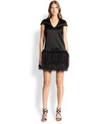 Raoul Lila Ostrich Feather Dress - Lyst