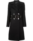 Versace Flared Coat - Lyst