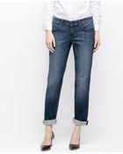 Ann Taylor Tall Slim Boyfriend Jeans - Lyst