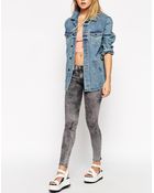 Wildfox Cosmic Marianne Midrise Skinny Jeans - Lyst