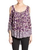 Free People Chloe Cold Shoulder Top - Lyst