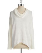 Calvin Klein Textured Cowlneck Sweater - Lyst