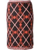 Aimo Richly Tweed Skirt - Lyst