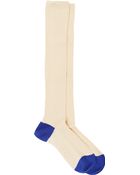 Maria La Rosa Two-Tone Rib-Knit Socks - Lyst