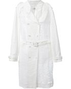 Givenchy Lace Double Breasted Coat - Lyst