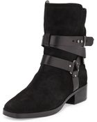Pour La Victoire Riley Suede Moto Boot - Lyst
