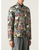 Valentino Butterfly Print Bomber Jacket - Lyst