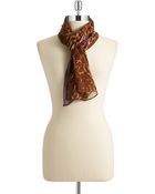 Lauren Ralph Lauren Kara Leopard Print Scarf - Lyst
