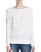 Vince Slub Cotton Sweater - Lyst
