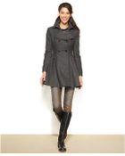 Laundry By Shelli Segal Petite Flared Notched-Collar Coat - Lyst