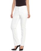 Nydj White Sheri Skinny Jeans - Lyst