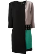 Marco Bologna Colour Block Embellished Dress - Lyst