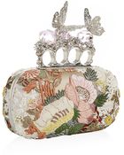 Alexander McQueen Embroidered Knuckle Duster Clutch - Lyst