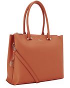 DKNY Medium Saffiano Double Zip Shopper - Lyst