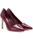 Alice + Olivia Dina Leather Pumps - Lyst