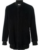 Paul Smith Fleece Texture Bomber Jacket - Lyst