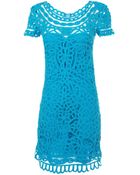 Sea Short Sleeve Lace Dress - Lyst
