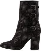 Laurence Dacade Womens Merli Triplebuckle Studded Midcalf Boot - Lyst