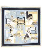 Cartier Silk Contrast Print Scarf - Lyst