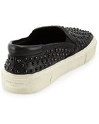 Saint Laurent Napa Studded Skate Shoe - Lyst