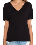Dolan Double V Boyfriend Tee - Lyst
