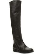 Dune Black Tasmin Knee-High Leather Boots - Lyst