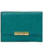 Fossil Knox Leather Flap Wallet - Lyst