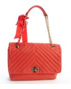 Lanvin Poppy Orange Quilted Leather Large 'Happy' Shoulder Bag - Lyst