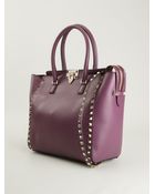 Valentino Rockstud Tote - Lyst
