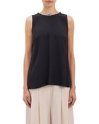 Thakoon Jewel-Trim Crepe Top - Lyst