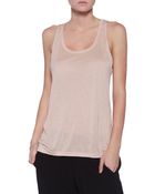Bella Luxx Lace Back Paneled Tank - Lyst