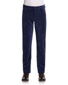 Saks Fifth Avenue Black Label Micro-Wale Corduroy Pants - Lyst