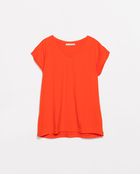 Zara Basic Cotton T-Shirt - Lyst