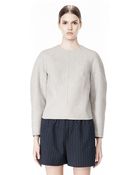 Alexander Wang Sweatshirt With Shirt Tail Hem - Lyst