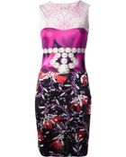 Mary Katrantzou Printed Sleeveless Dress - Lyst