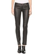 The West Is Dead Skinny Stretch Leather Pants - Black - Lyst