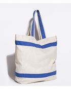 Zara Contrast Striped Shopper - Lyst