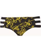 Forever 21 Cutout Baroque Print Bikini Bottom - Lyst