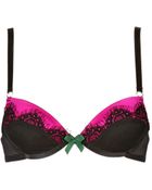 Bordelle Lace & Satin Push Up Bra - Lyst