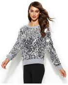 Michael Kors Michael Long-Sleeve Sequin Sweater - Lyst