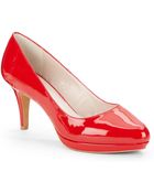 Vince Camuto Desti Patent Leather Platform Pumps - Lyst