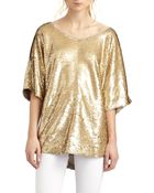 Rachel Zoe Minelli Sequined Dolman Top - Lyst