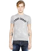 DSquared2 Flocked Cotton Viscose Blend T-Shirt - Lyst