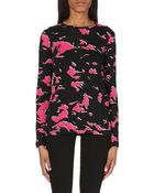 Proenza Schouler Printed Long Sleeved Jersey Top - Lyst