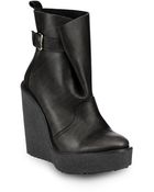 Pierre Hardy Leather Wedge Ankle Boots - Lyst